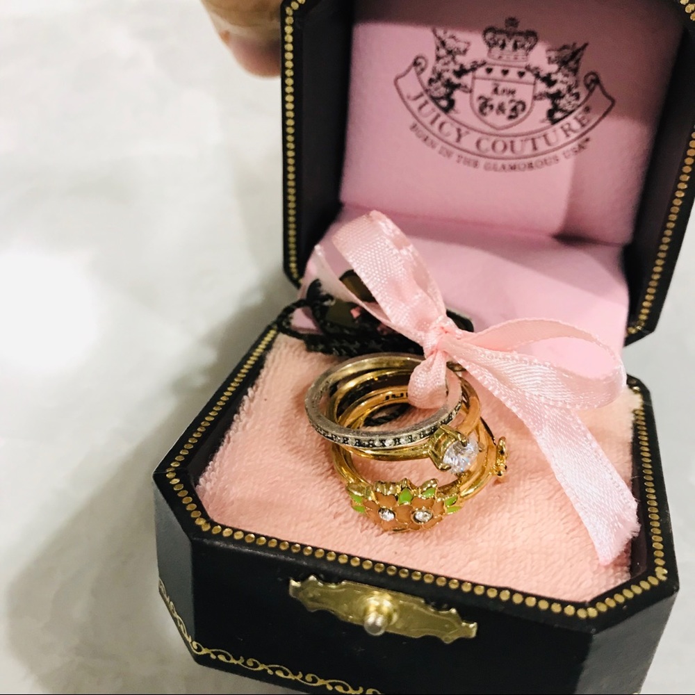 Juicy Couture Stack Ring Set. Size 7 - image 1
